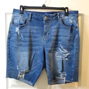Project Blue Woman's Plus Jean Shorts 18W